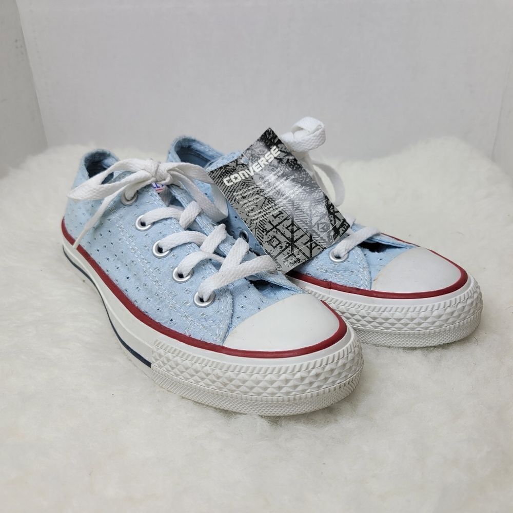 Converse All Star Chuck Taylor PeeforedOX Blue Sneakers Shoes Size 6